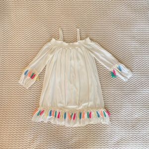 Off the Shoulder Dress w Tassels Small